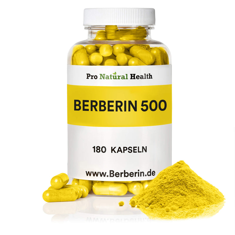 Berberin 500 mg 180 Kapseln  Made in Germany