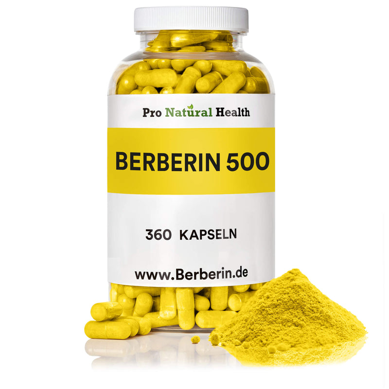 Berberin 500 mg 360 Kapseln  Made in Germany